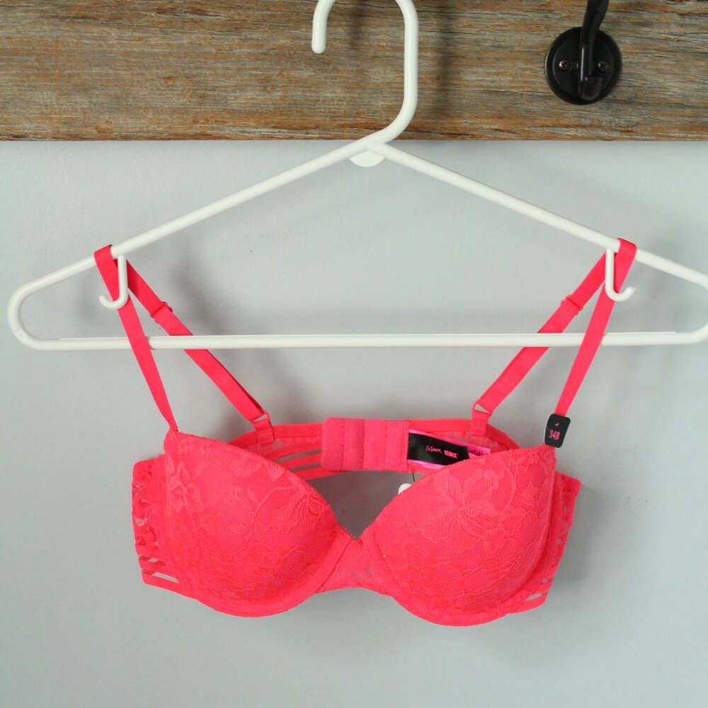 La Senza Neon Pink Remix Size 34B Bra
